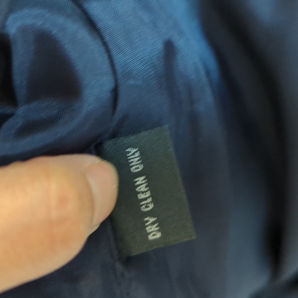 Polo Jeans Co Ralph Lauren Wool Blend Nautical Button Mini Skirt Navy Blue 6 - Picture 6 of 6